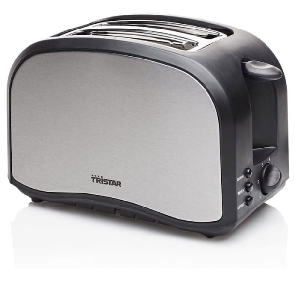 Grille Pain TRISTAR BR-1022 800w - Inox&Noir Grille Pain TRISTAR BR-1022 800w - Inox&Noir